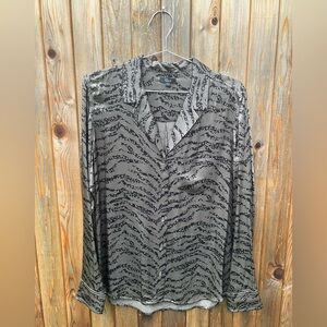 Rails Zebra Patterned Blouse